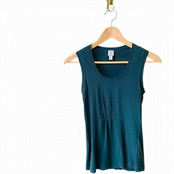 𝅺tristan Forest Green Tank Top - Picture 1 of 3